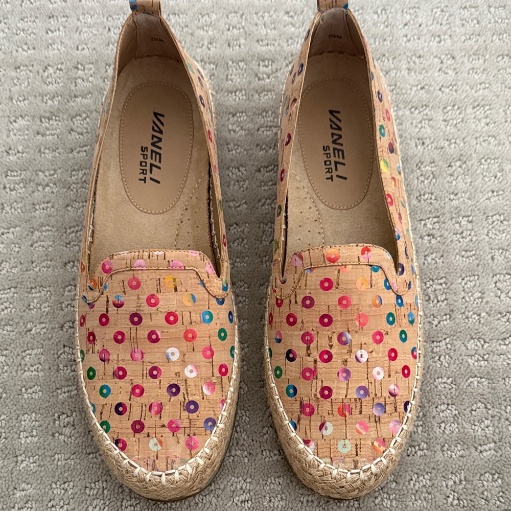 New Women's Vanelli Sport Multicolor Espadrille Shoes 7.5